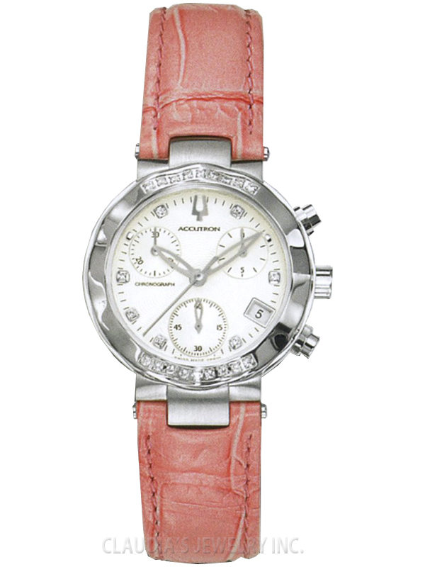LADIES ACCUTRON CHAMONIX DIAMOND CHRONOGRAPH 26R10