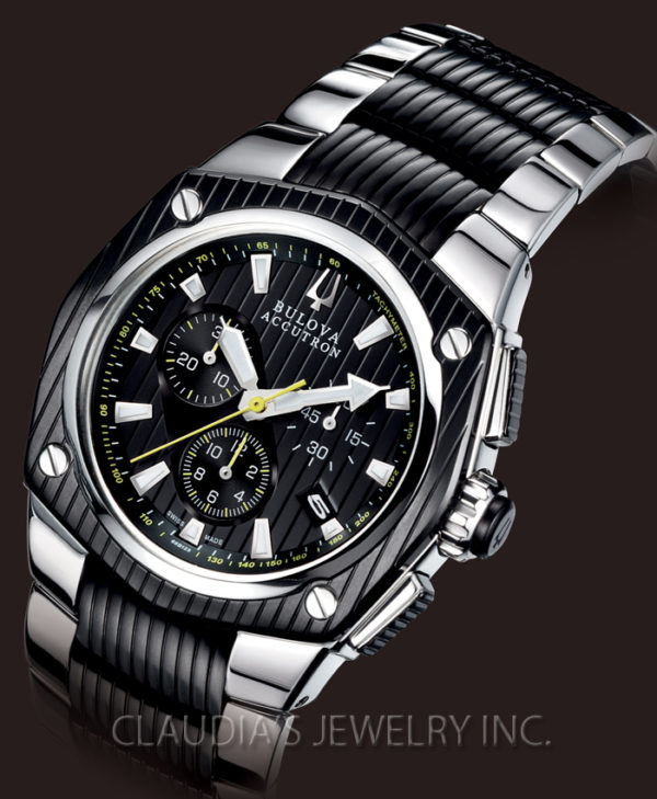 MEN'S BULOVA ACCUTRON CORVARA CHRONOGRAPH 65B123 - Image 3