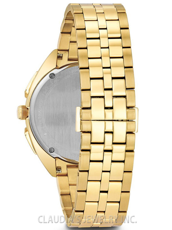 BULOVA MEN'S CURV CHRONOGRAPH GOLD-TONE 97A125 - Image 4
