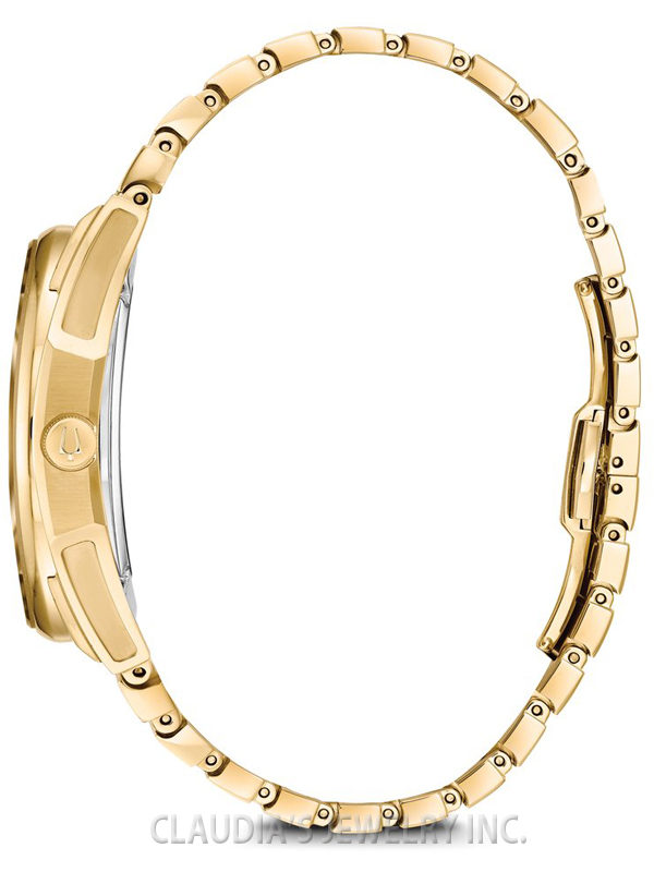 BULOVA WOMEN'S DIAMOND CURV GOLD-TONE 97P136 - Image 3