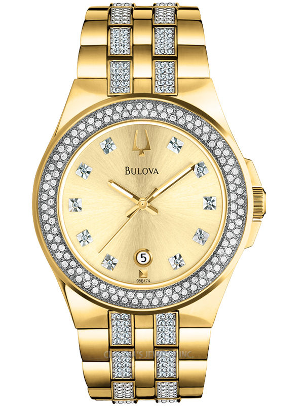MEN'S BULOVA WATCH CRYSTAL COLLECTION 98B174