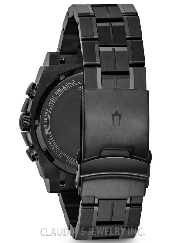 BULOVA MEN'S PRECISIONIST GUNMETAL GREY ION-PLATED 98B229 - Image 4