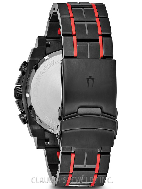 BULOVA MEN'S PRECISIONIST BLACK IP STAINLESS STEEL 98B313 - Image 4