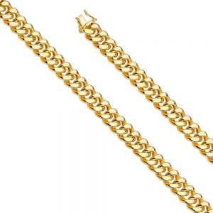 14KY 12mm Hol Miami Cuban