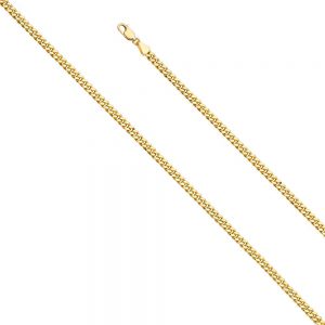 14KY 3.7mm Hol Miami Cuban