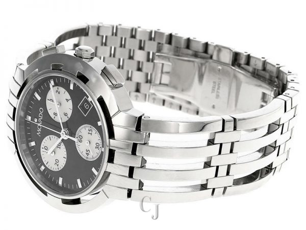 MOVADO MEN'S ESPERANZA BLACK DIAL CHRONOGRAPH 0605765 - Image 4
