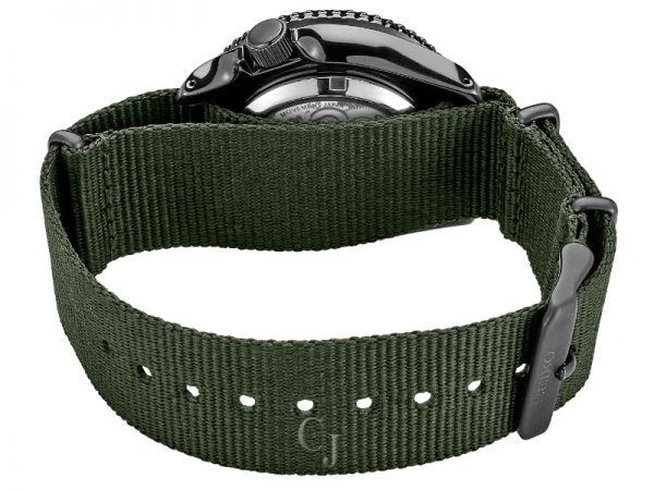 SEIKO 5 SPORTS GREEN NYLON STRAP MEN’S WATCH SRPD91 - Image 4