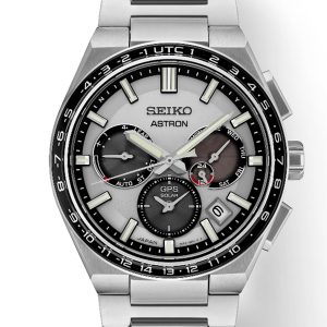 SEIKO ASTRON GPS SOLAR TITANIUM SILVER DIAL WATCH SSH107