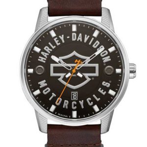 MEN’S BULOVA HARLEY-DAVIDSON BAR & SHEILD 76B178