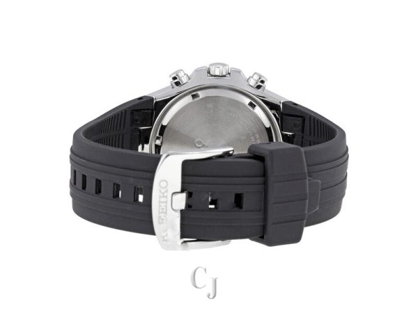 SEIKO SPORT ALARM CHRONOGRAPH BLACK DIAL WATCH SNAD61 - Image 3