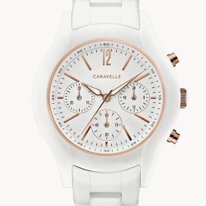 CARAVELLE BY BULOVA SPORT WHITE DIAL WOMEN'S WATCH 45L174