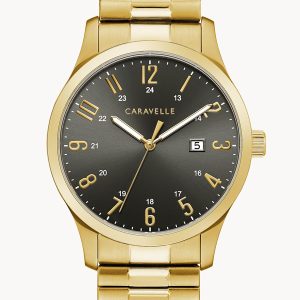 CARAVELLE BY BULOVA TRADITIONAL GRAY DIAL MEN’S WATCH 44B126