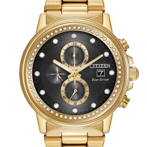 CITIZEN ECO-DRIVE BLACK DIAL MEN’S WATCH SET FB3002-61E