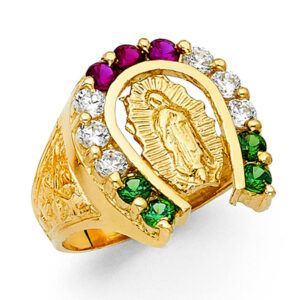 14KY CZ Men's Ring
