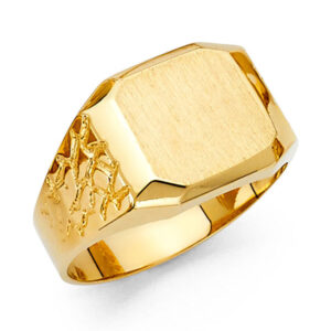 14KY Men's Signet Ring