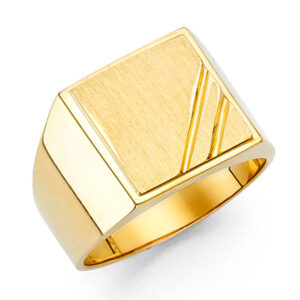 14KY Men's Signet Ring
