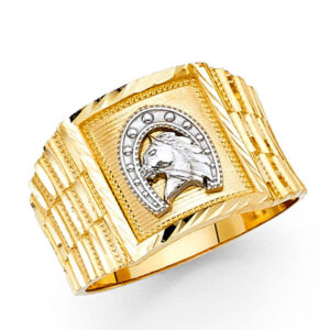 14K 2T Men's Ring