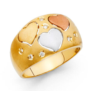 14K 3C Fancy Ring