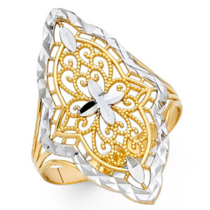14K 2T Fancy Ring