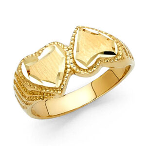 14KY Fancy Heart Ring