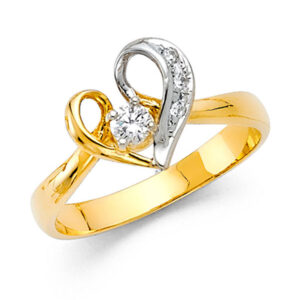 14KY CZ Fancy Ring