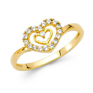 14KY CZ Fancy Ring