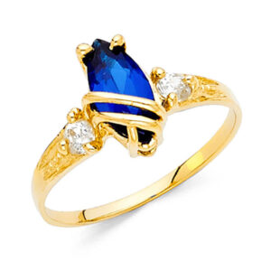 14KY CZ Fancy Ring