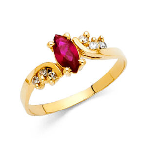 14KY CZ Fancy Ring