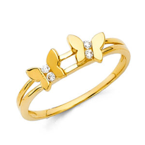 14KY CZ Fancy Ring
