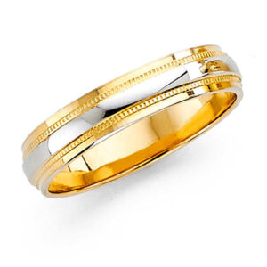 14K 2T 4mm Wedding Band