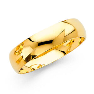 14KY 6mm Wedding Band