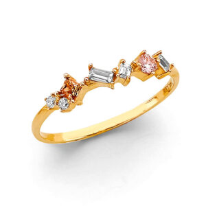 14KY Fancy CZ Ring