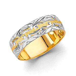 14K 2T 6mm DC Wedding Band